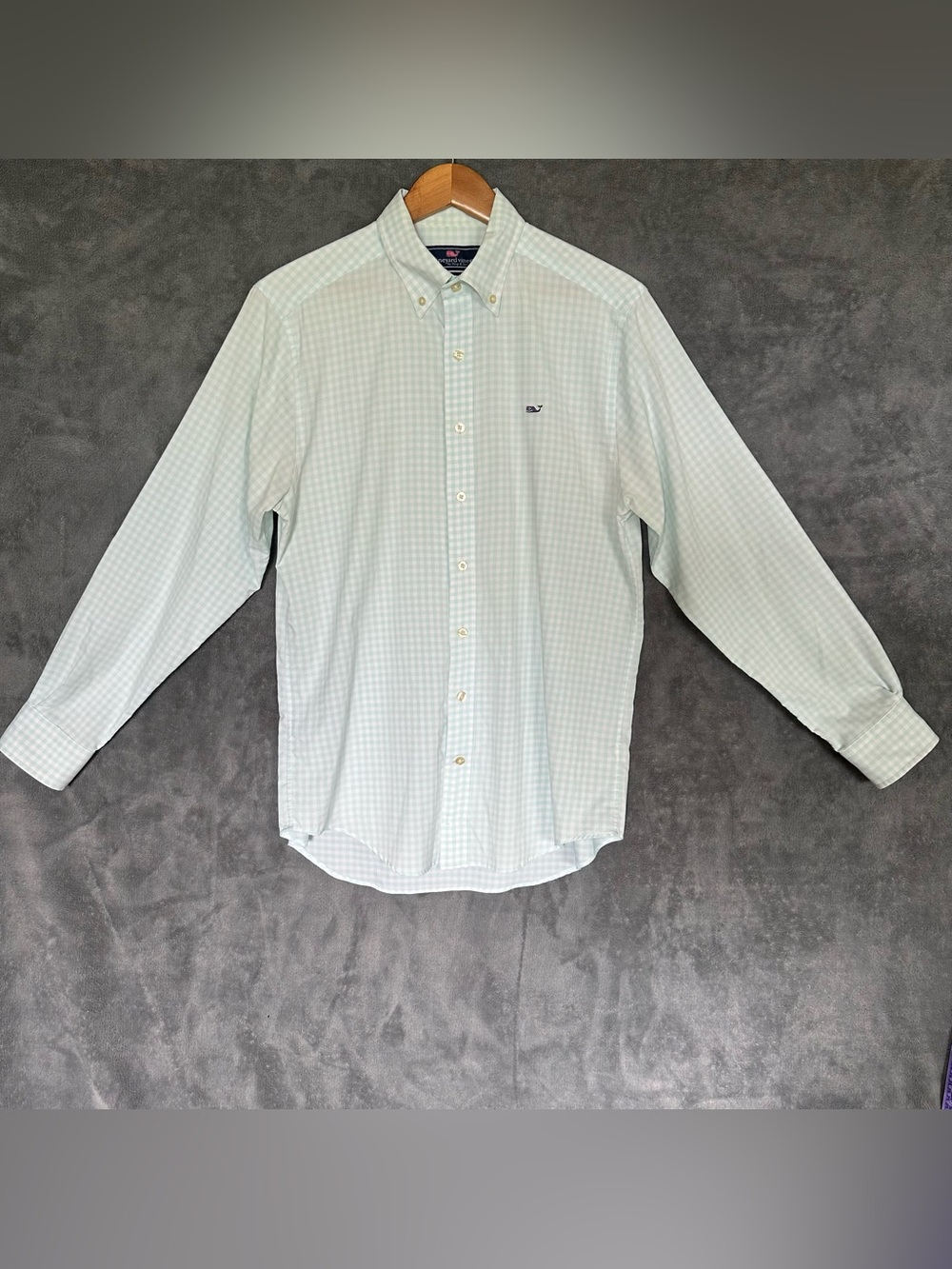 Vineyard Vines Men's Long Sleeve Whale Shirt Slim Fit Medium